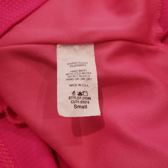 NWOT Hot pink fuchsia textured bodycon sleeveless pencil dress w/ cutouts, Small - Picture 3 of 5